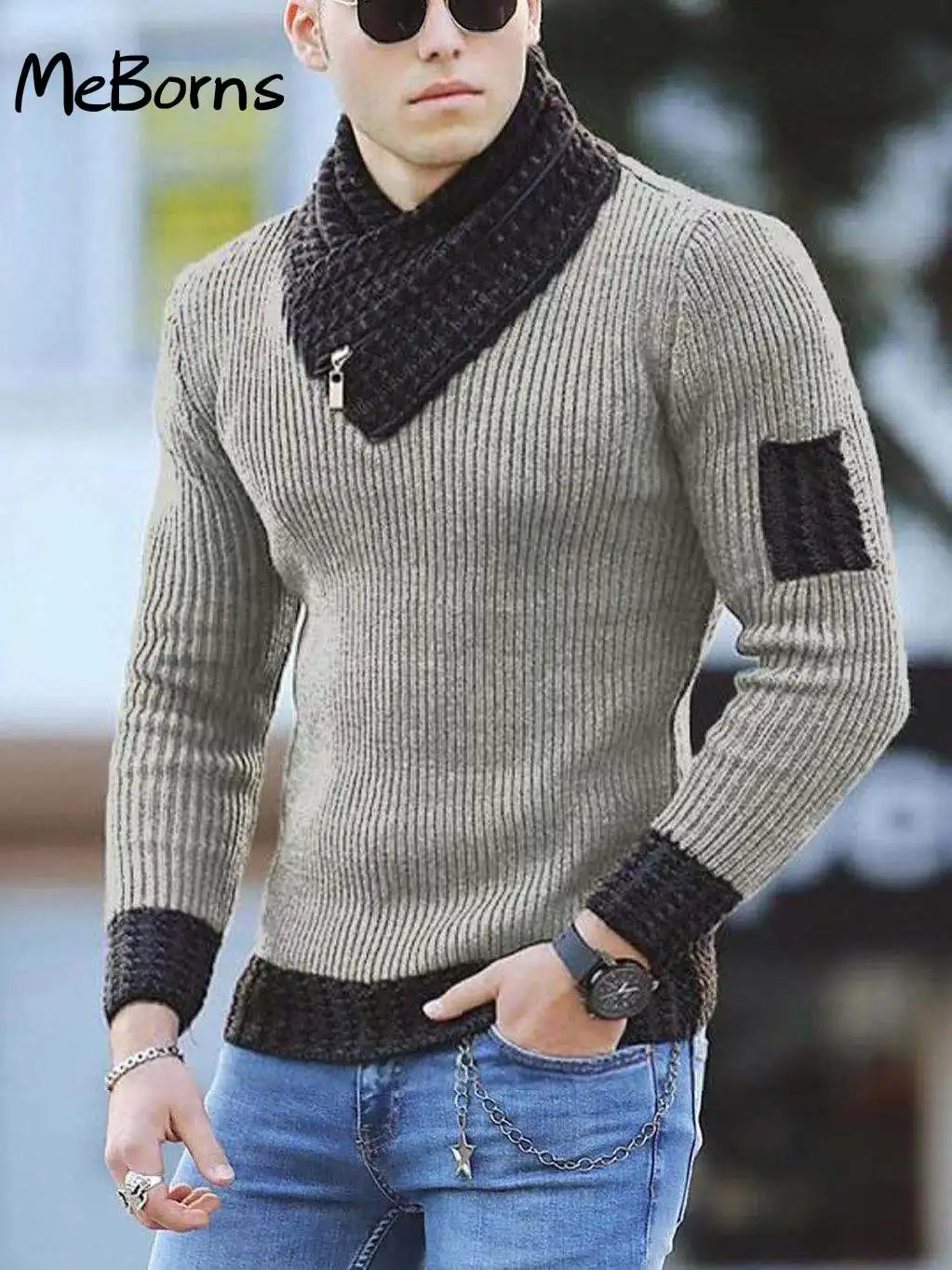 Korean Fashion Autumn Men Casual Vintage Style Sweater Wool Turtleneck Oversize 2022 Winter Men Warm Cotton Pullovers Sweaters