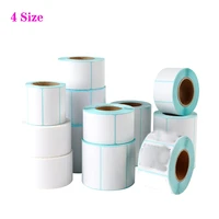 1roll thermal label sticker paper supermarket price blank barcode label direct print waterproof print supplies 4 sizes adhesive