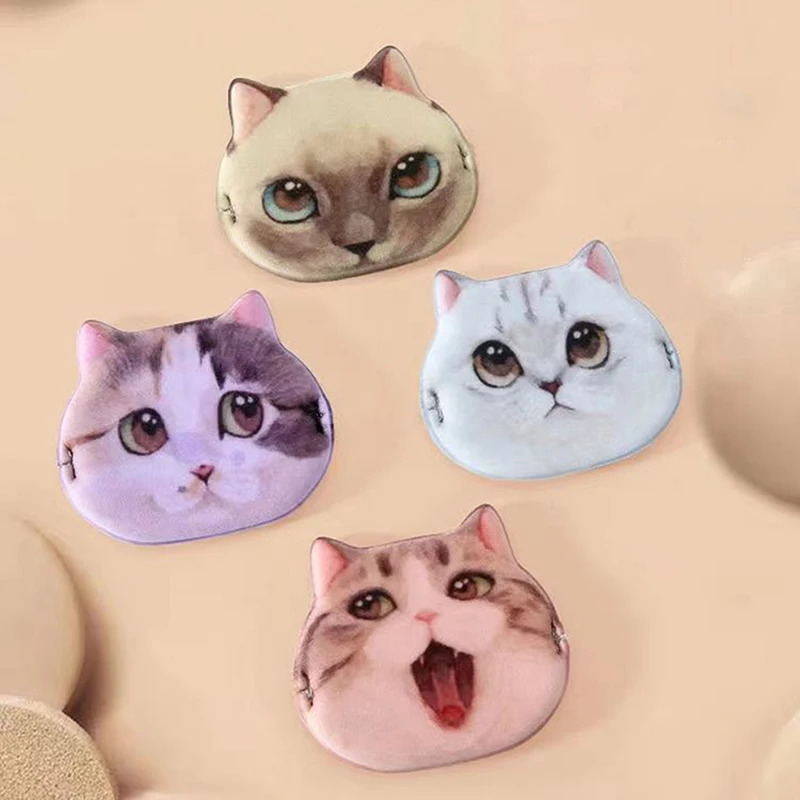 Слойка для макияжа с милым котом косметическая пудра гладкая консилер красота