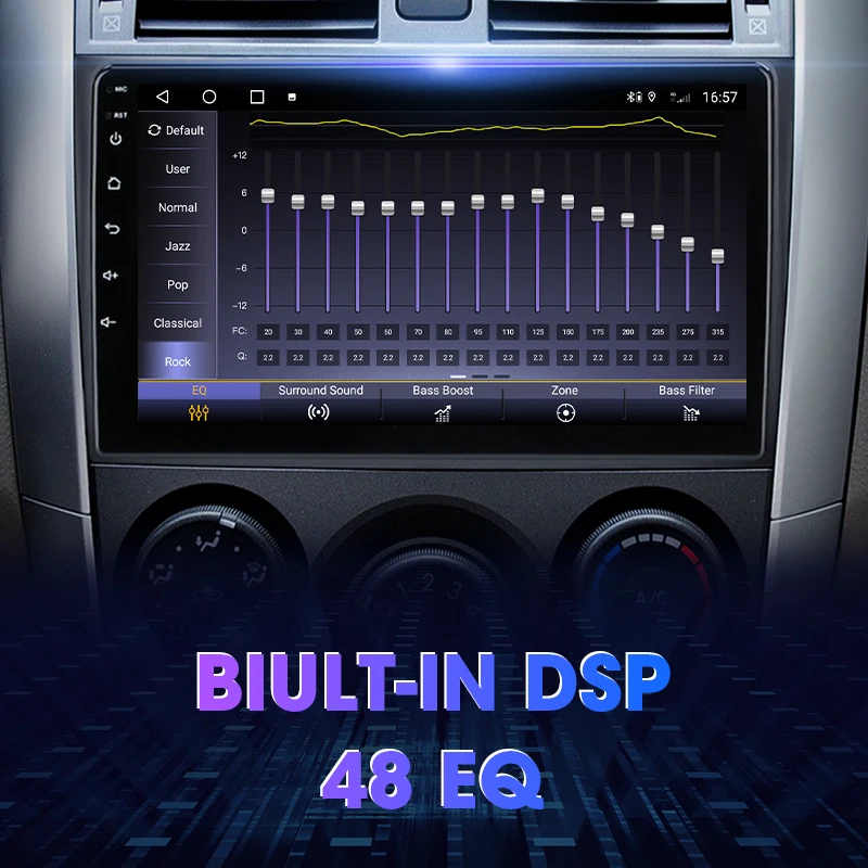 Srnubi для Toyota Corolla E140 E150 2006 - 2013 2 Din Android автомобильное Стерео Радио мультимедийный