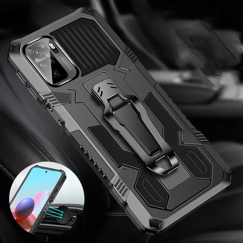 

For Xiaomi Poco F3 Case Shockproof Armor Case Kickstand Belt Clip Back Cover 2021 Pocof3 f 3 Slim PC Phone Funda Coque