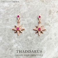 earrings delicate magical star pink europe fashion dreamy looks jewelry for women summer new sterling silver 925 gift