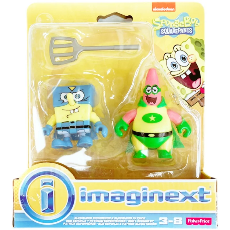 SpongeBobed Doll Square Pant Action Figures Imaginexts Series Squidward Tentacles Patrick Star Toy Eugene H Krabs Model Toys | Игрушки и