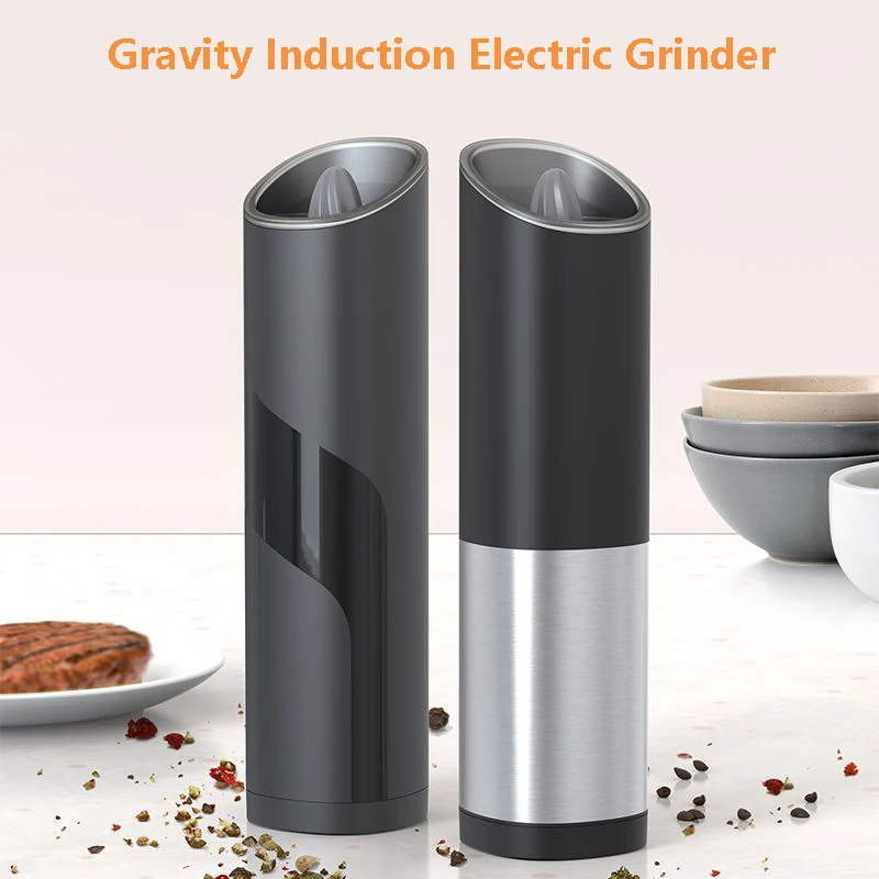 

Pepper Mill Electric Salt And Pepper Grinder Salt Mill Gravity Spice Mill Automatic Spices Grinder with LED Light Kitchen Tools