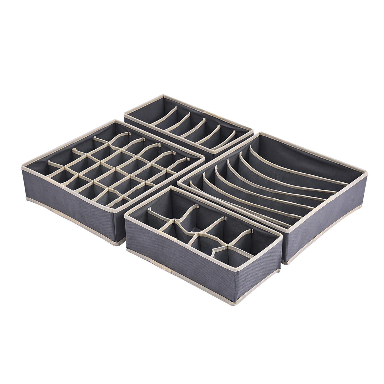 

4pcs Scarves Multipurpose Collapsible Underwear Organizer Handkerchiefs For Clothes Compartment Storage Drawer Dividers Closet