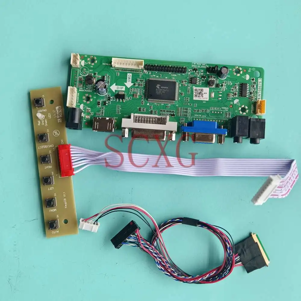 

DIY Kit Fit LP156WD1-TLD3 1600*900 Laptops VGA DVI HDMI-Compatible LVDS 40 Pins 15.6" 60Hz LED LCD Matrix Controller Board