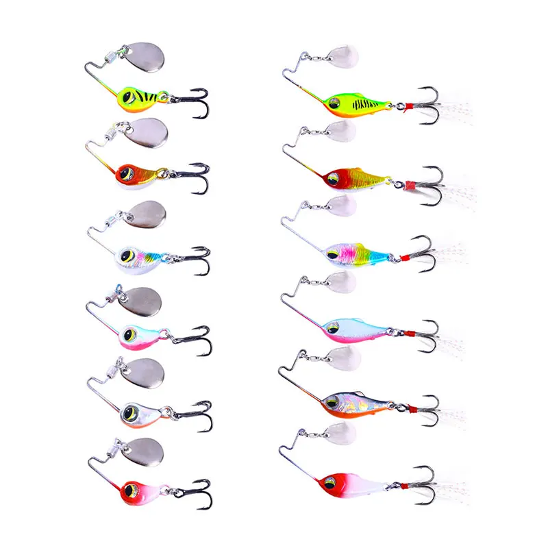 Вращающаяся металлическая Вибрирующая Приманка VIB блесна ложка рыболовные