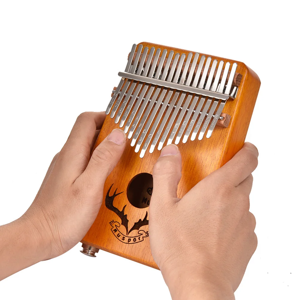

1 шт. 17-клавишный Деревянный индикатор красного дерева Muspor Thumb Instrument Kalimba