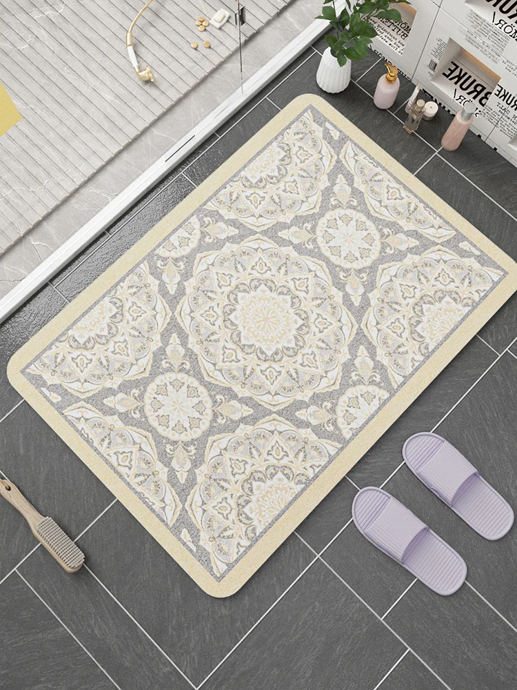 

Diatom mud absorbent floor toilet door stripe bathtub non slip household carpet bathroom pad
