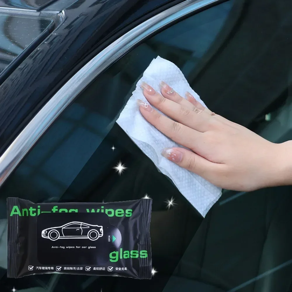 Противозапотевающие влажные салфетки для автомобильного стекла универсальные