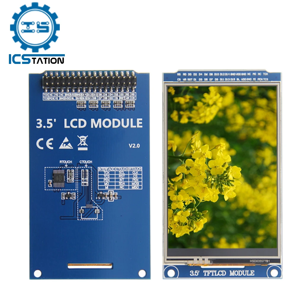 2,5-дюймовый RGB TFT сенсорный ЖК-экран, модуль дисплея XPT2046 NT35310 драйвер 16 бит 3,5*320 65K богатый цвет 480 В/5 В, Комплект «сделай сам»
