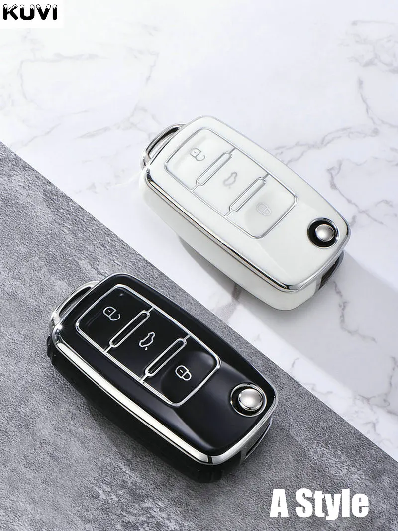 Чехол для автомобильного ключа VW Polo Tiguan Passat B5 B6 B7 Golf MK Jetta Skoda Kodiaq Superb Octavia |