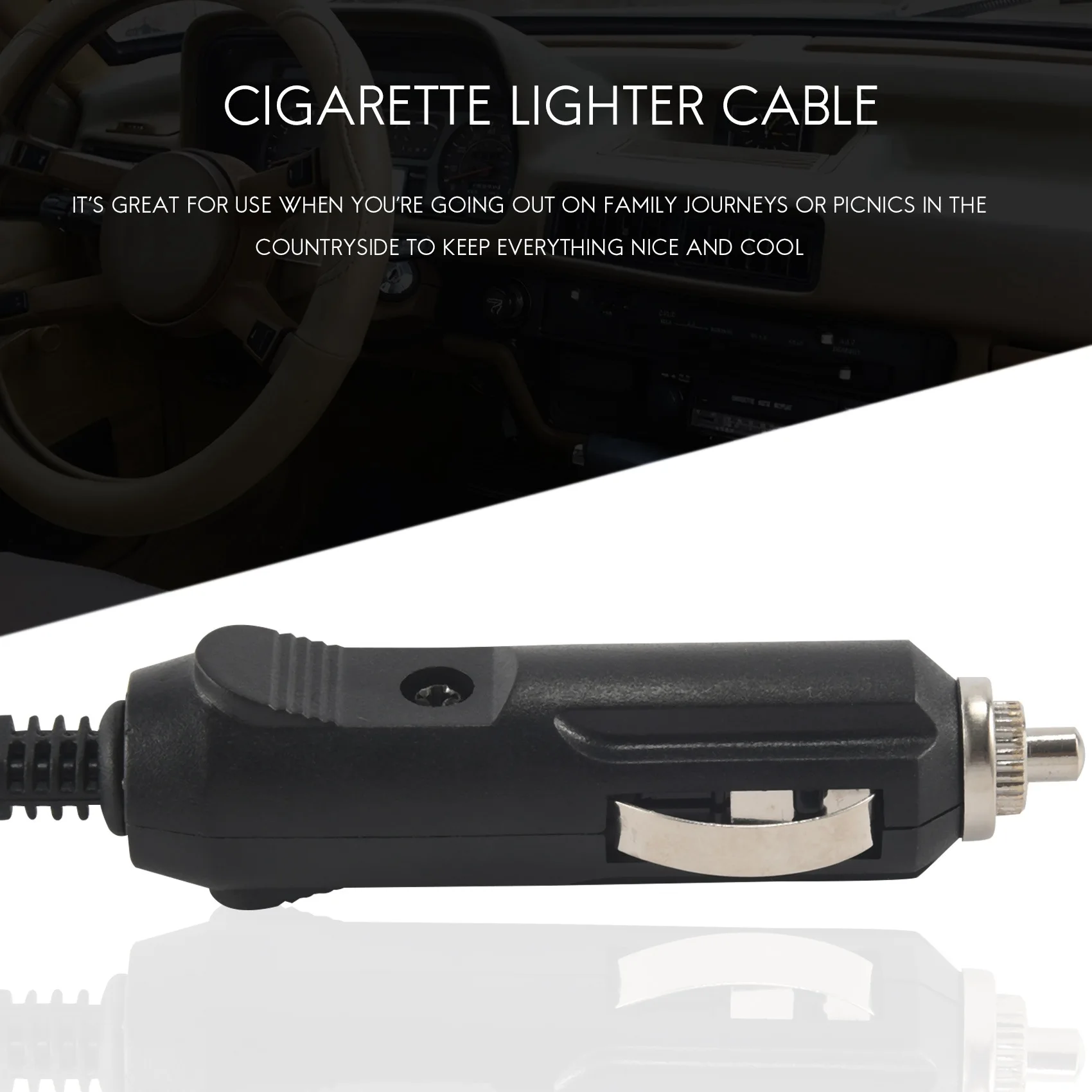 2 м 12 В сменный автомобильный холодильник коробка прикуриватель на 2-контактный