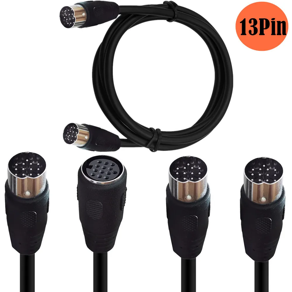 

DIN 13Pin cable Male to Female 13-Pin Extended Cable large 13P cable beauty equipment line stage atomizer cable Cord 1m 1.5m 3m