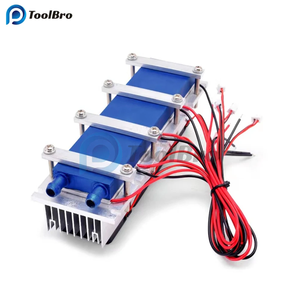 

288W 30A DC 12V Peltier Cooler Semiconductor Refrigeration Cooling System Air Conditioner Temperature Controller with Heatsink