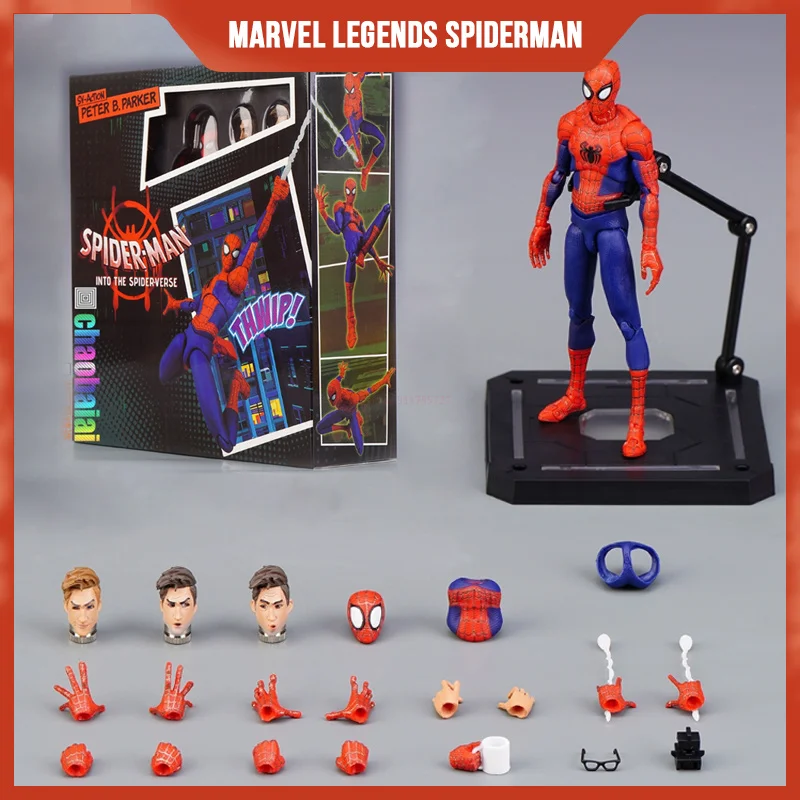 

Marvel Legends Spiderman Figure Spider-Man Into The Spider-Verse Sv Peter B. Parker Sentinel Miles Action Figures Model Toys