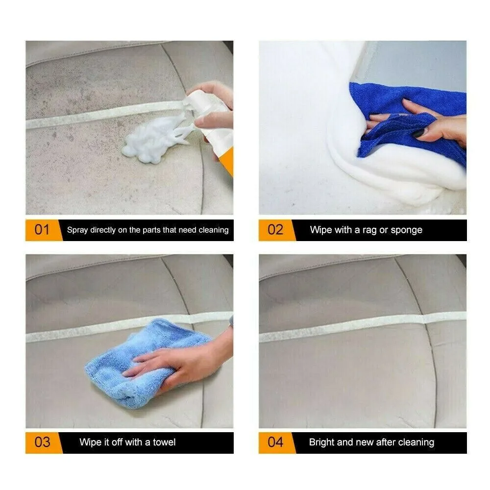 

1x Durable 30ML Multi-Purpose Foam Cleaner AUTOMOIVE CAR Interior Cleaning Cleaning Agent Repair Perfect Fit For Home&Car