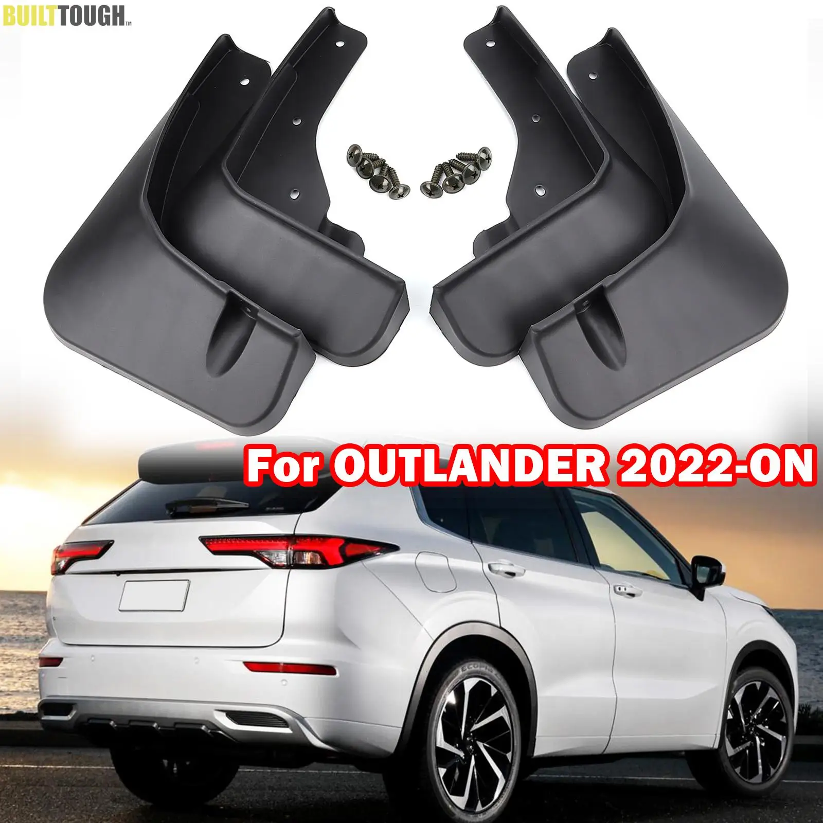 

4 шт., брызговики для Mitsubishi Outlander PHEV GM GN ZM 2022 2023 2024