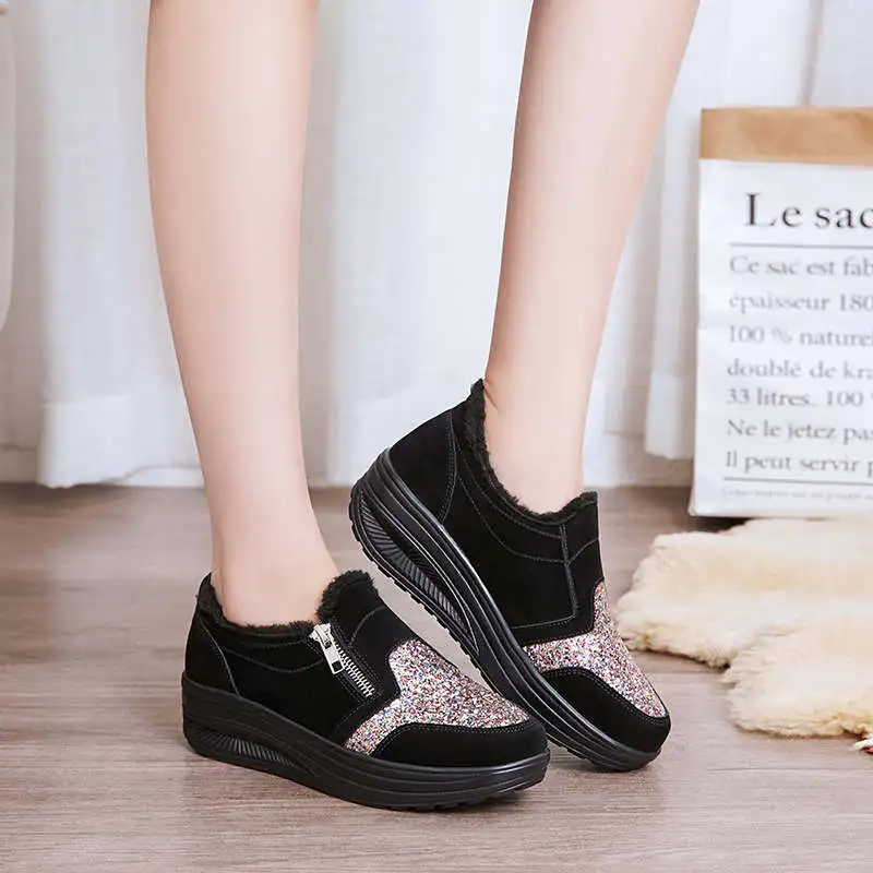 

Black Running Shoes Trainer Sports Shoes Woman Slip-Ons Sports Sneakers Bot Lady Ladies Sport Shoes Sneakers Size 9.5 Tennis