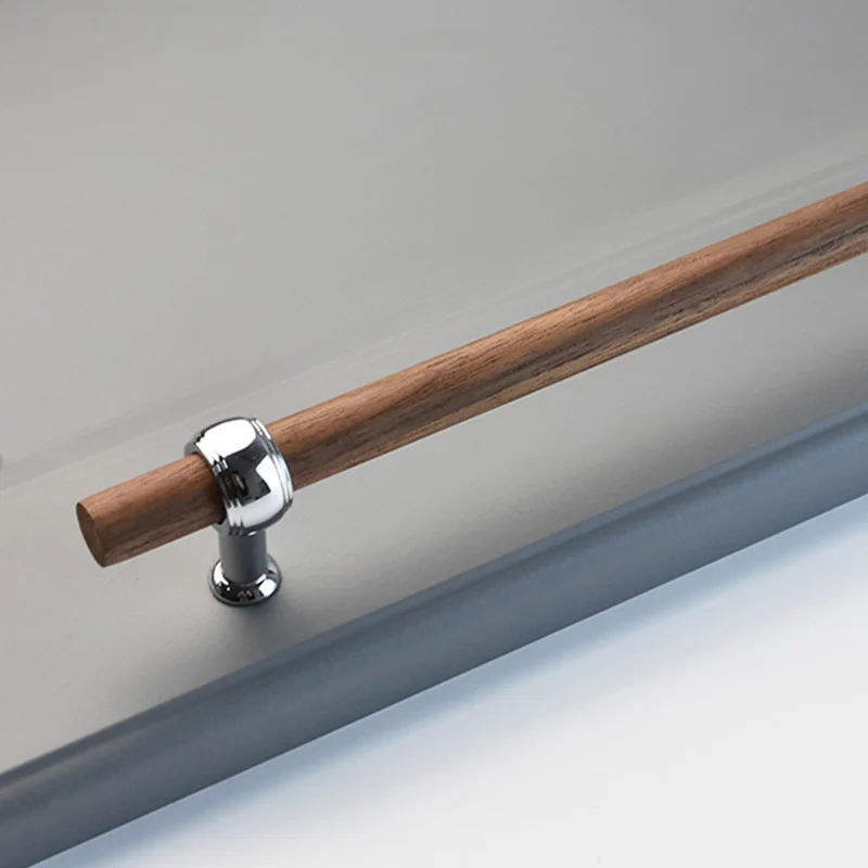 Деревянные ручки IHOMCASA для шкафов из ореха/бука, золотые/черные