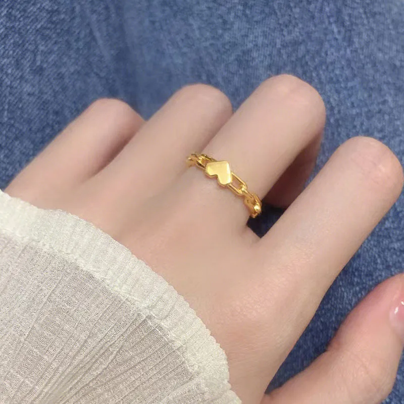 

Voэриnt, простое Новое соединительное женское кольцо из титановой стали, 18 карат золота, модное кольцо на указательный палец