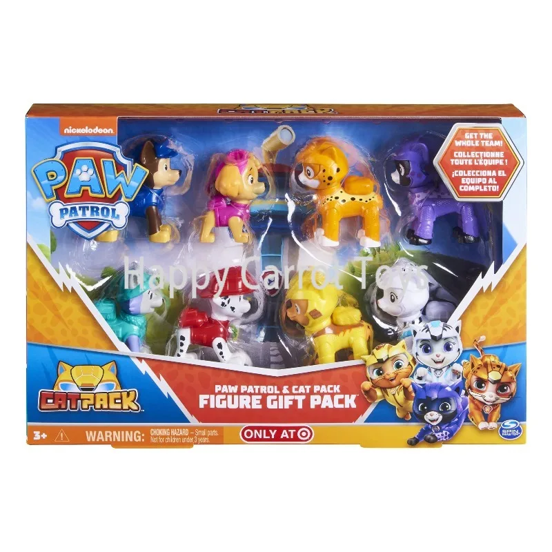 Фото Оригинальный набор фигурок Spin Master PAW Patrol Cat Pack, подарочный набор из 8 предметов, фигурки Чейз и Маршалл, аниме-модели, коллекционные игрушки, подарок №2