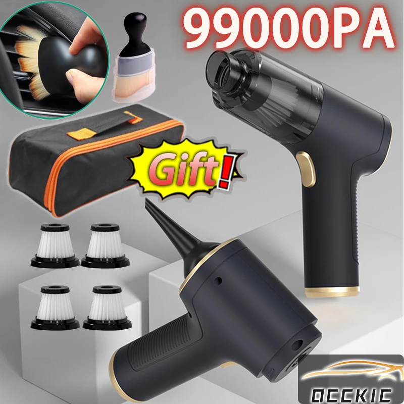 Wireless Vacuum Cleaner 4 in 1 Car Vacuum Cleaner Handheld Vacuum Pump Cordless Robot for Car Home Appliance Strong Suction