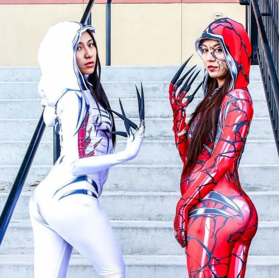 

2021 Cosplay Costume Mask Suit Halloween Costume For Women Bodysuit Catsuit Comfortable and breathable