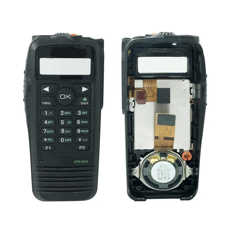 PMLN4646 Full-Keyboard Front Housing Cover Case with Speaker for Motorola DGP6150 XPR6550 XIR P8268 XPR6500 Two Way Radio