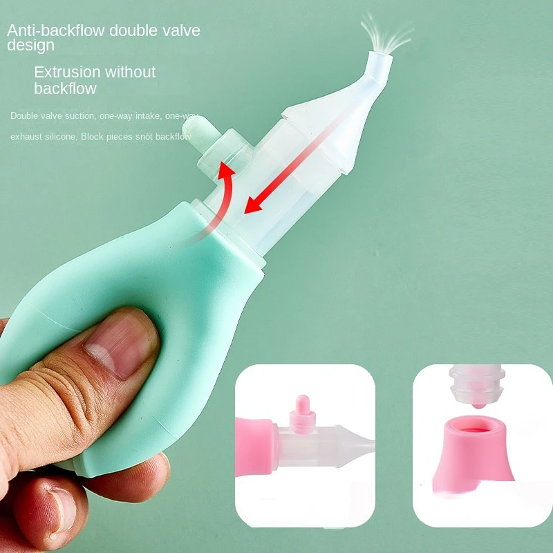 Silicone Baby Safety Nose Cleaner Vacuum Suction Children Nasal Aspirator New Baby Care Diagnostic-tool Vacuum Sucker
