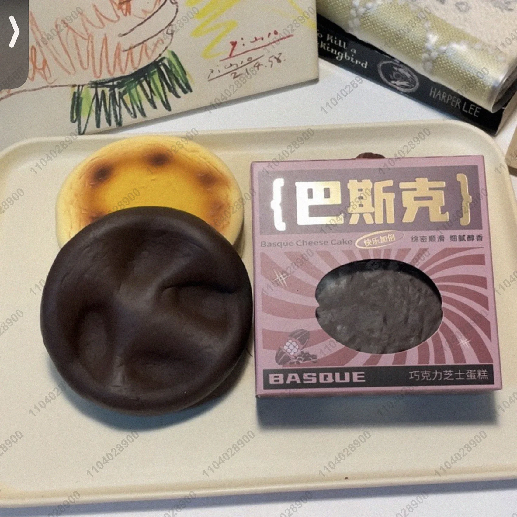 Баскский сырный торт мягкая игрушка медленно растущий шоколадный медленный