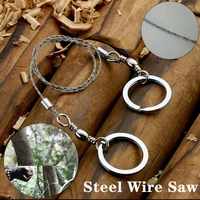high quality stainless wire saw portable travel emergency gear chain saws kit outdoor camp hunt flint cut survive scroll tools