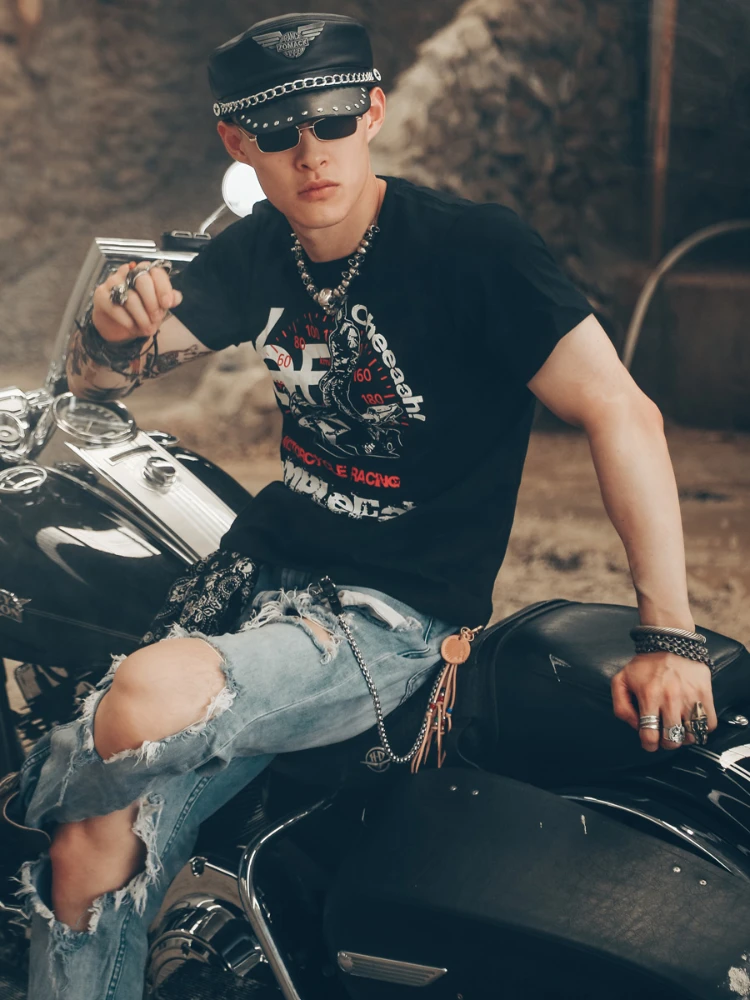 

Летние мужские рубашки для езды на мотоцикле IRON JIAS'S, дышащие футболки для езды на велосипеде и мотоциклистов с коротким рукавом, одежда для езды на мотоцикле