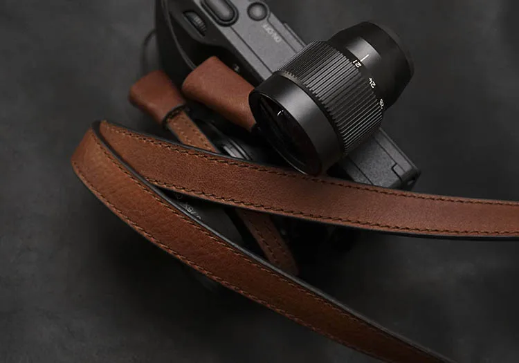 

Handmade Genuine Leather Camera Strap Camera Shoulder Sling Belt Lanyard fixed