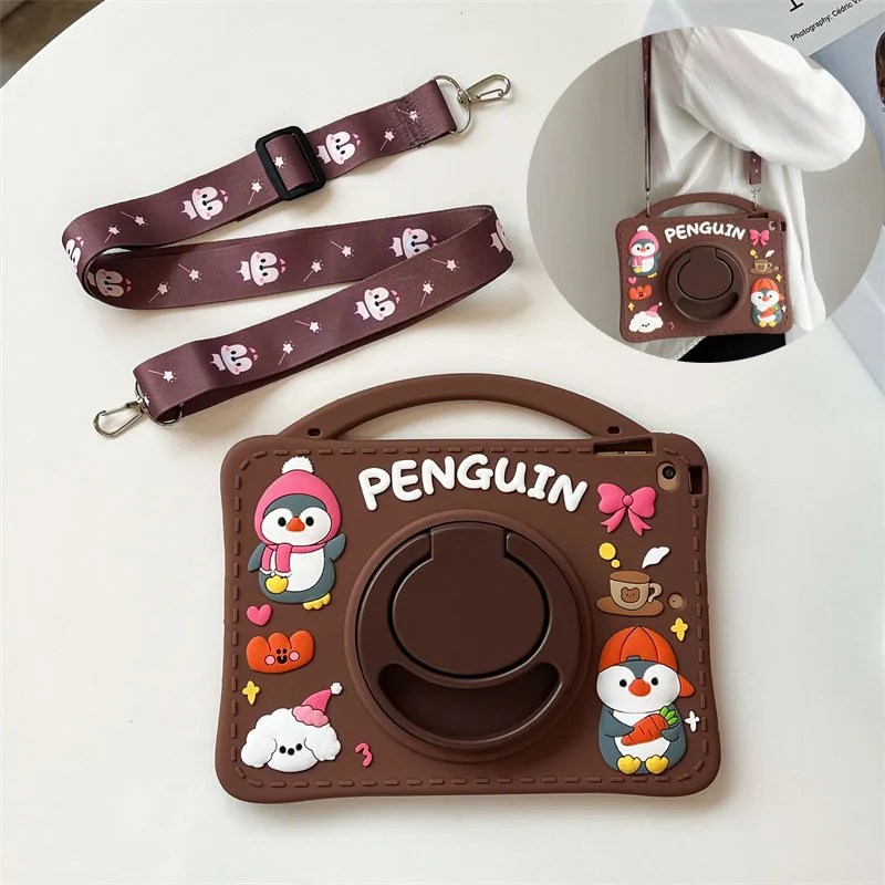 

360 Degree Rotating Kids Stand Case For Samsung Galaxy Tab A8 10.5 SM-X200 X205 A7 Lite T220 T290 T295 A7 10.4 T500 T505 Cover