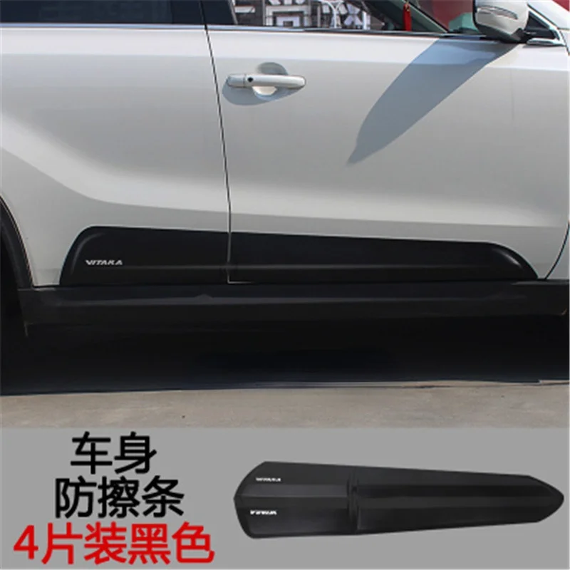 

European version of the ABS car body side moldings side door decoration Front light eyebrow trimming for 2015-2019 Suzuki Vitara