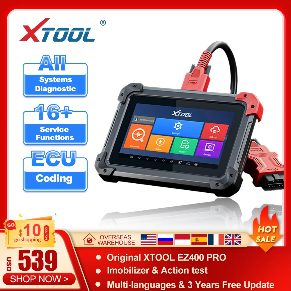 

XTOOL EZ400 PRO Full System Diagnostic Tool ECU Coding Key Programmer With 17+ Service Functions Free Update Action test