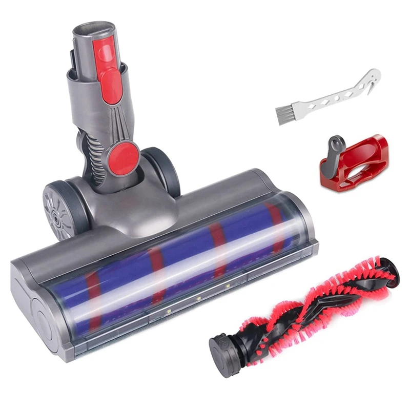 

Brush Spare Parts For Dyson V7 V8 V10 V11 V15, Floor Nozzle With Turbo Brush Attachment, LED And Trigger Lock