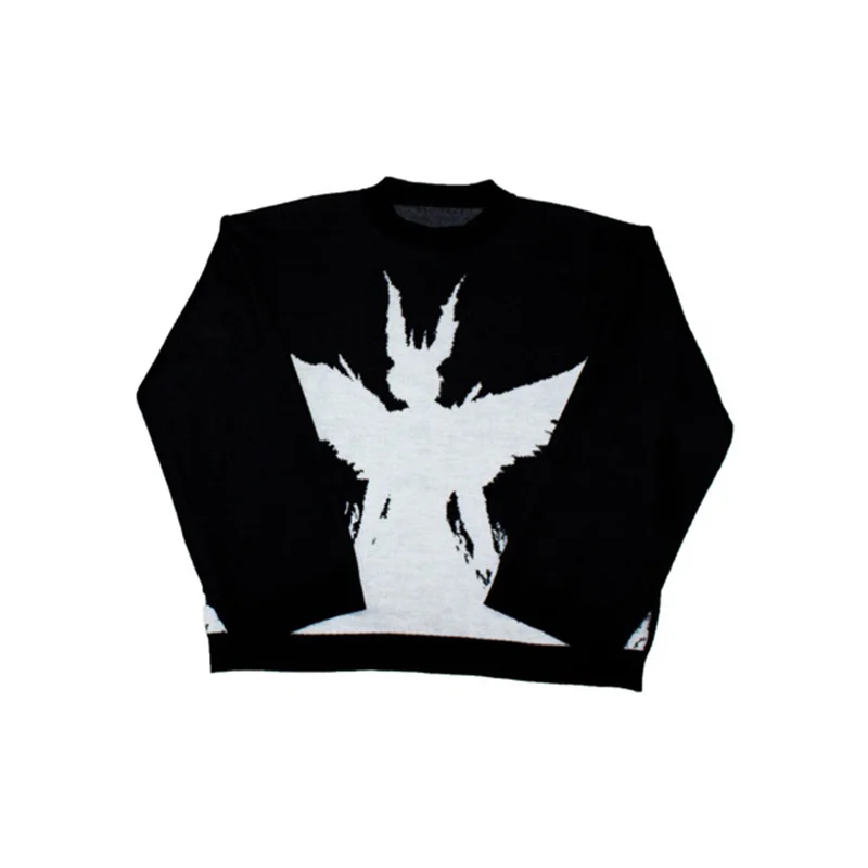 

Knitwear Mens Women's Sweaters Harajuku Fashion Male Autumn Winter Loose Top Casual Streetwear Pullover Sweaters Vintage Clothe
