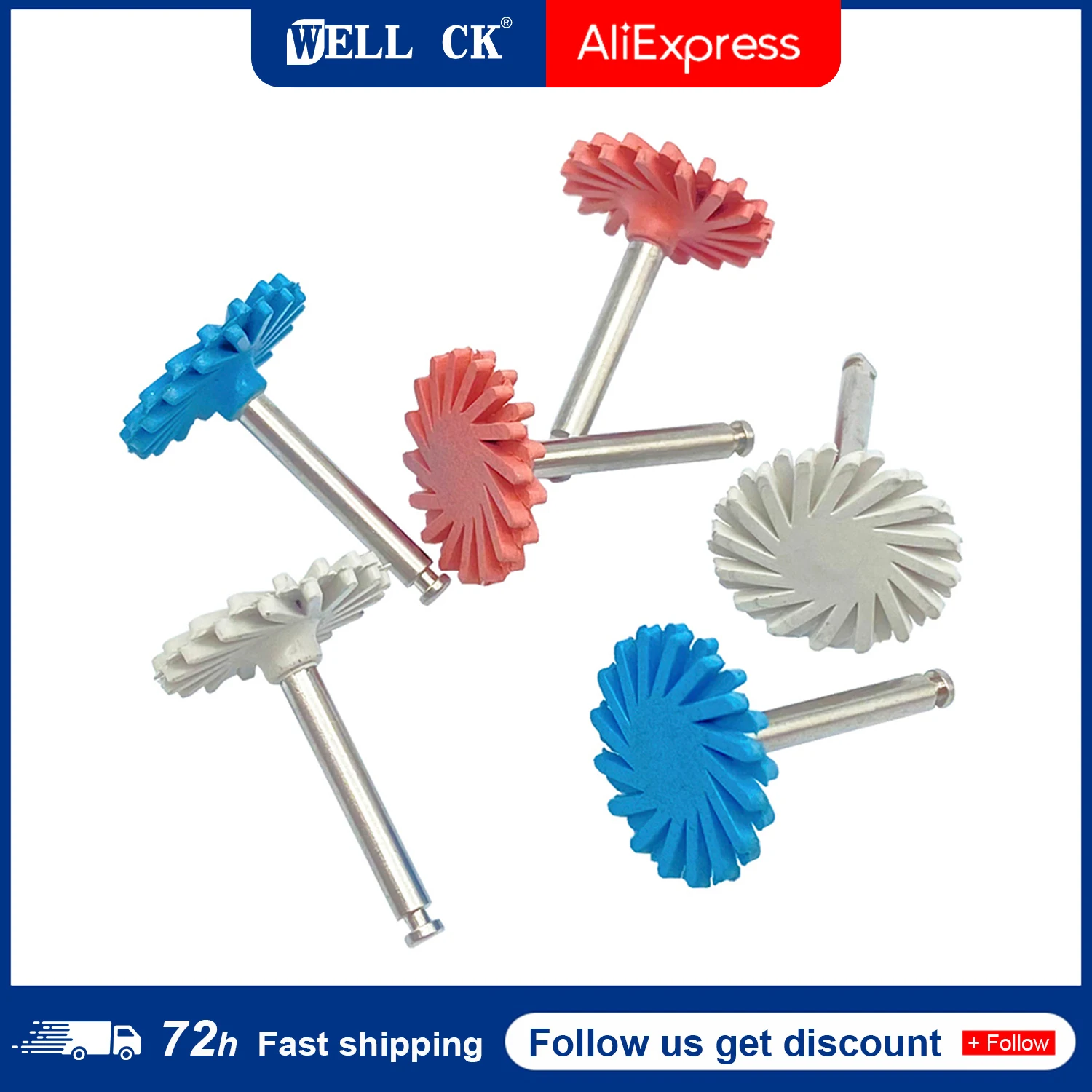 1 шт. стоматологический резиновый полировщик композитный полировальный диск из