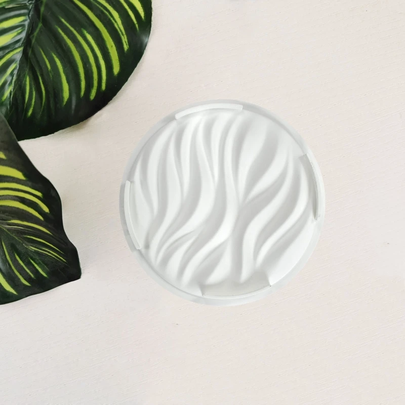 

8 inch Round Ripple Mousse Mold Silicone Material Cake Mould Candy Mold Kitchen Gadgets DIY Baking Gift for Baking Lover