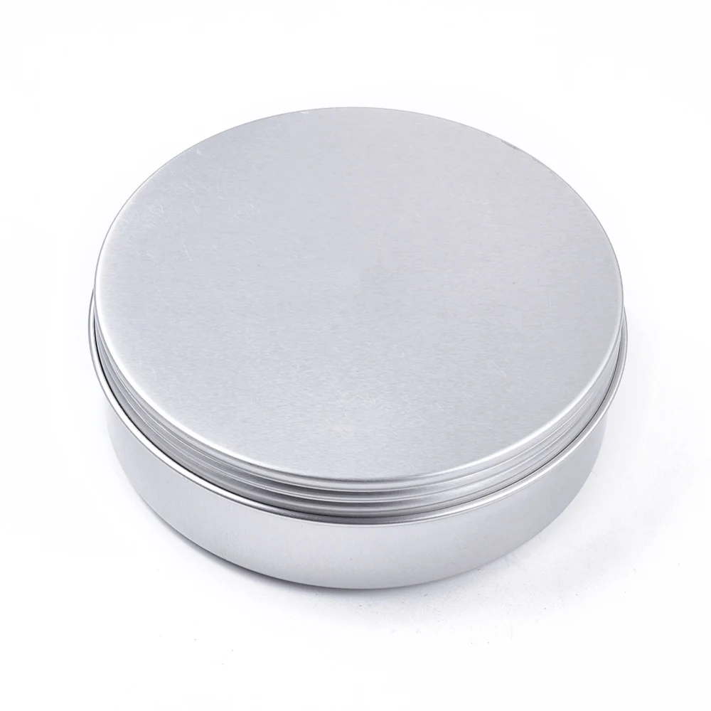 

2pcs/lot Round Aluminium Tin Cans with Screw Top Lid Jewelry Accessories Storage Containers Cosmetic Candy Crafts Packaging Box