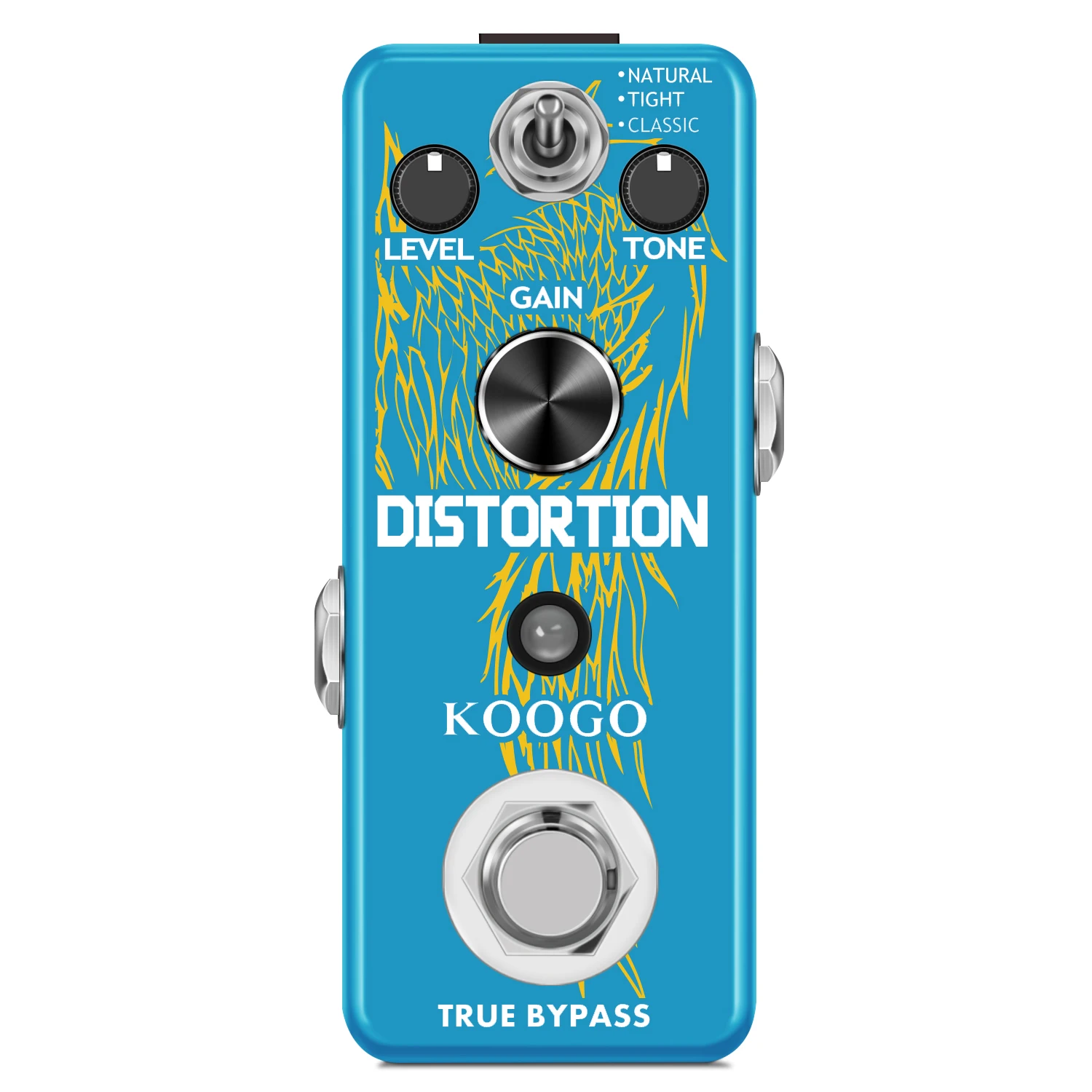 Koogo LEF-301B Guitar Distortion Pedal Solo Dist Effect Pedals For Guitarist High Gain Distortions Pedals Natural Tight Classic