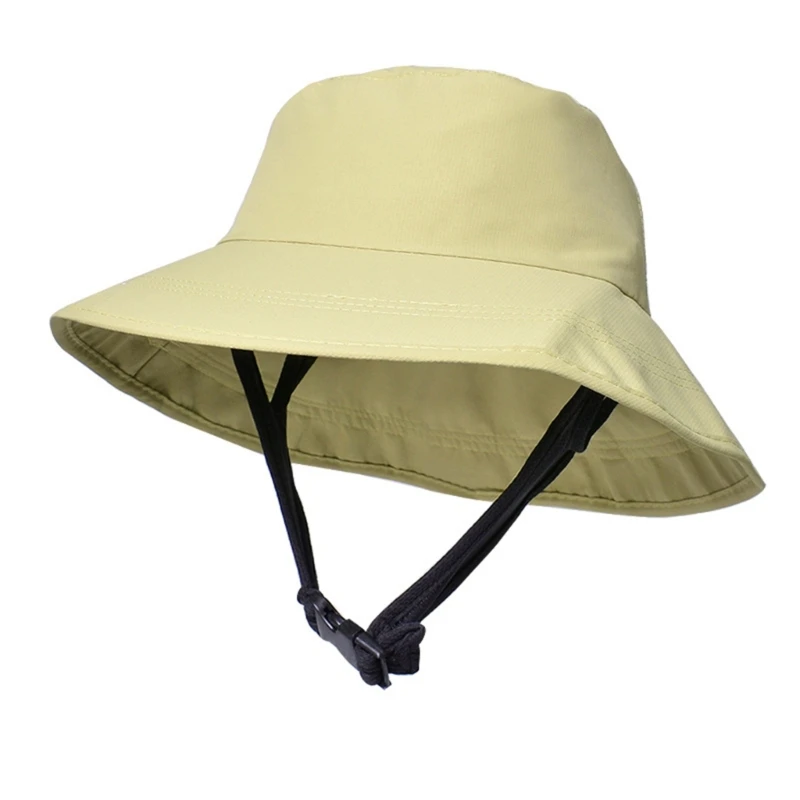 

Unisex Adjustable Chin Rope Bucket Hat Summer Spring Foldable Fisherman Cap Summer Sunproof Supplies for Drop Shipping