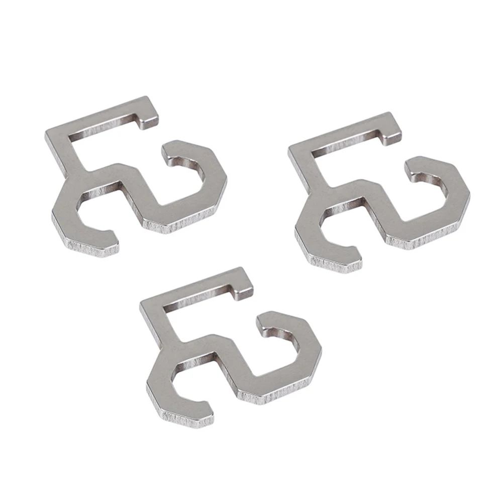 

Outdoor Camping Tent Wind Rope Buckle Hook Storage Buckle Stainless Steel Stopper Durable Hiking Multitool Camping Equipment