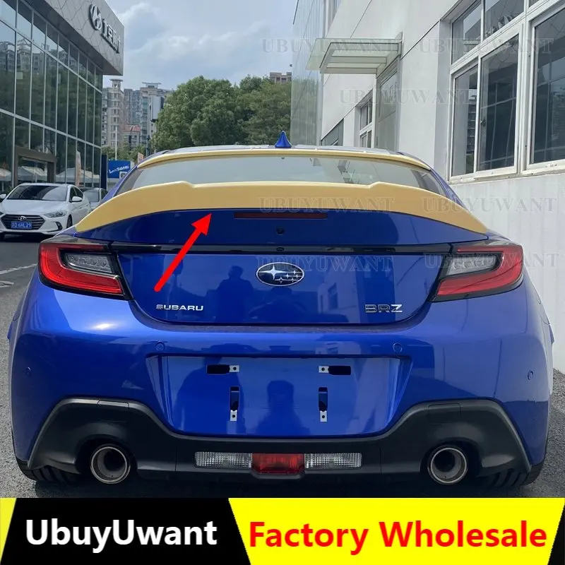 

For TOYOTA ZA86 GR86 For Subaru BRZ ABS UNPAINTED /GLOSSY BLACK Spoiler REAR WING TRUNK LIP SPOILERS High Quality 2021 2022