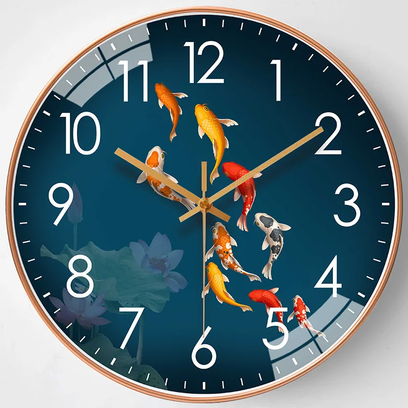 

[10 Inches 25cm] Wall Clock Living Room Home Personality Creative Clock Light Luxury Fashion Atmosphere Mute Clock