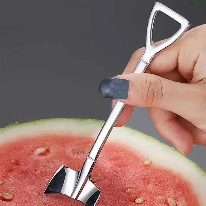 

8pcs Set Stainless Steel Shovel & Point Spoons Coffee Tea Spoon Ice Cream Dessert Tip Scoops Cutlery Tableware Set Kitchen Tools