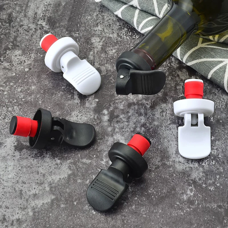 

5PCS Press Beer Wine Stopper Vacuum Sealed Plug Wine Bottle Stopper Saver Caps