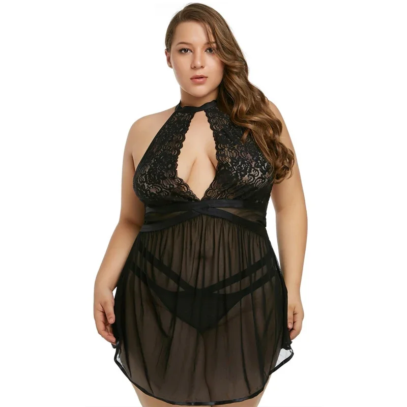 Сексуальная сетка с открытой спиной и высоким воротом домашняя одежда женские